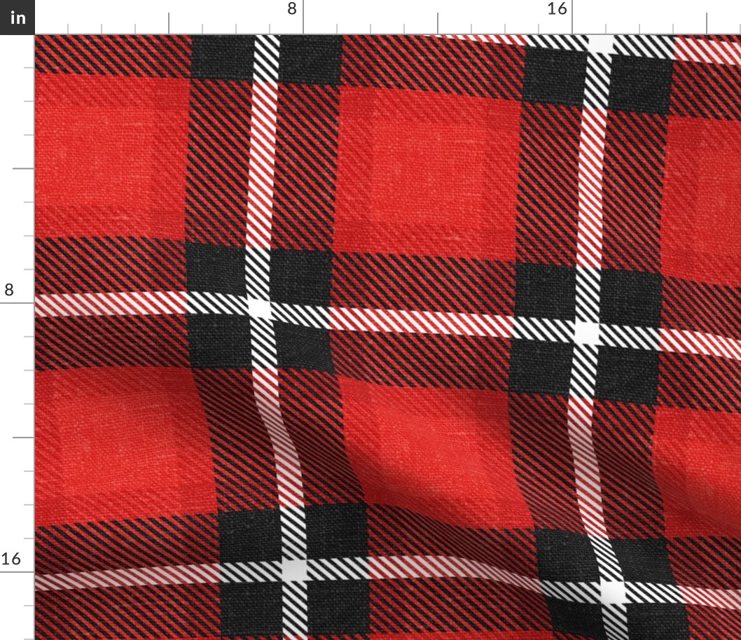 Red Twill Plaid- large scale