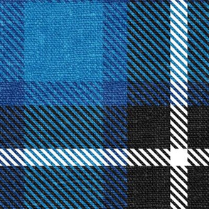 Blue Twill Plaid - large scale