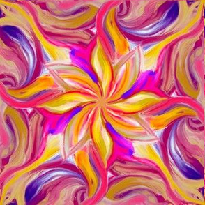 swirling petals orange yellow vermilion violet purple table runner tablecloth napkin placemat dining pillow duvet cover throw blanket curtain drape upholstery cushion duvet cover clothing shirt 