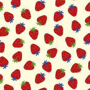 Strawberries jumbled