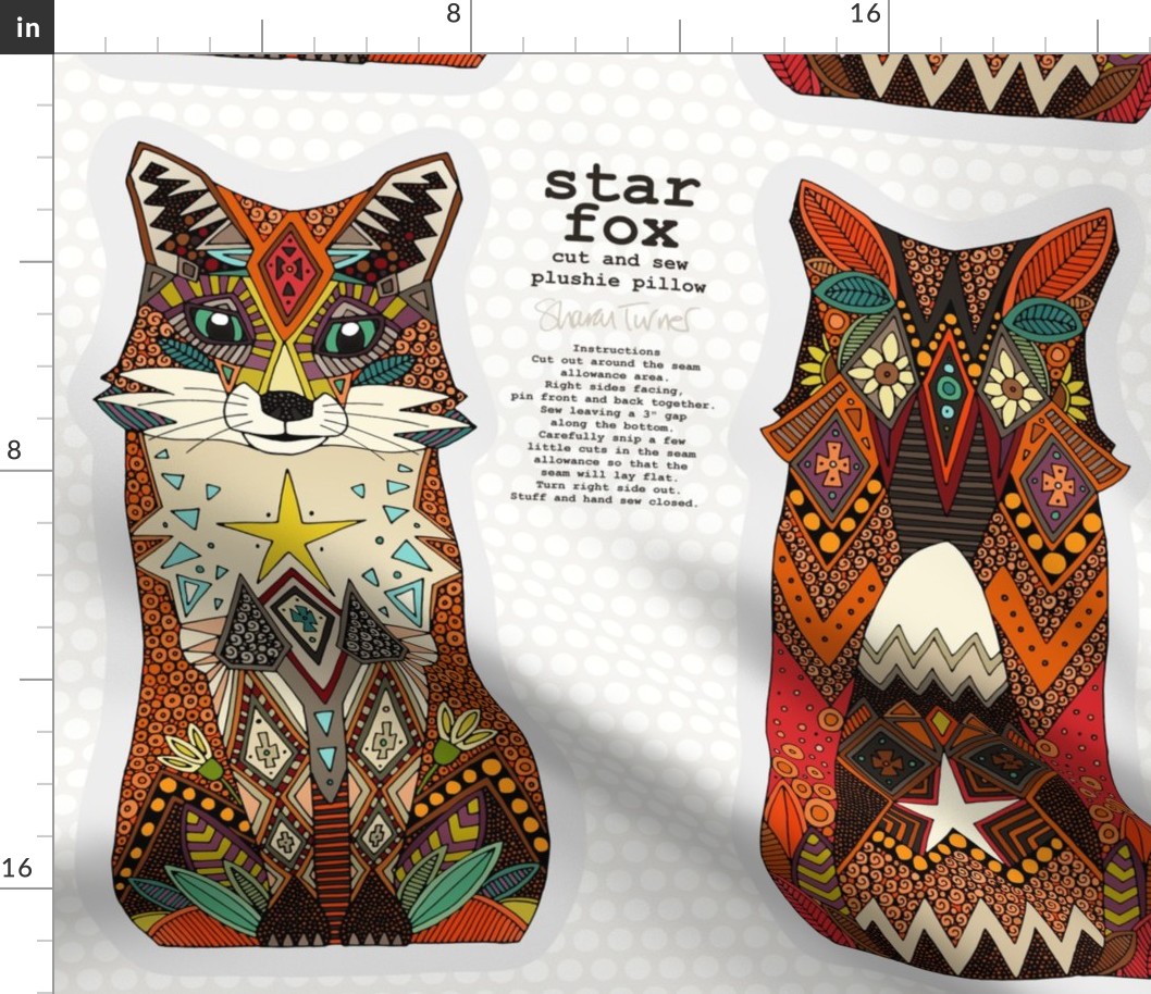 star fox plushie pillow
