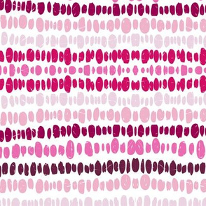 Boho Summer Diamond Fabric Stripes Pink Mask-01