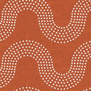 Dotted Waves  Terracotta