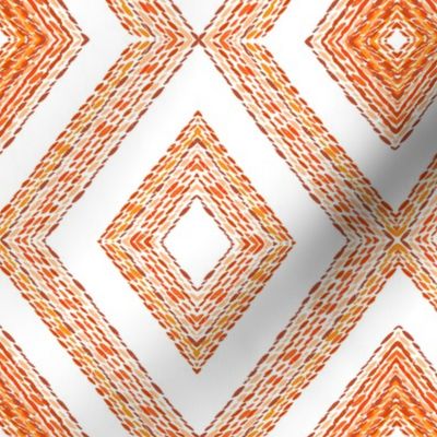 Boho Summer Diamond Fabric Mask Orange-01