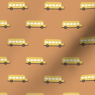 Sweet American school bus design for back to school icon bus usa cinnamon fall yellow