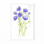 Purple Beauties Fat Qtr Tea Towel