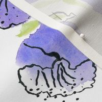 Purple Beauties Fat Qtr Tea Towel