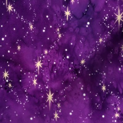Purple Watercolor Galaxy