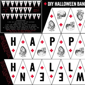 DIY Halloween Pennant Banners