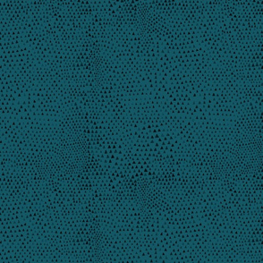 Tiny Triangle Rain - Midnight Blue on Spruce green