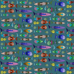 Many Colorful Fish