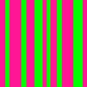 pink & green stripes 