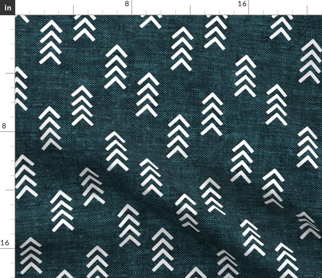 arrow stripes - dark teal - LAD20