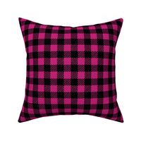 buffalo plaid pink and black