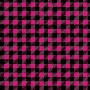 buffalo plaid pink and black