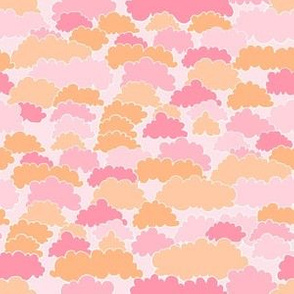 Clouds (6") - pink/peach