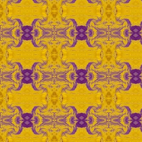 Bold Meditation - yellow and purple