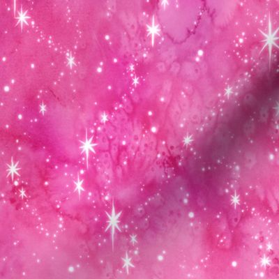 Pink Watercolor Galaxy