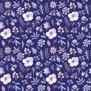 Violet flowers (on violet)