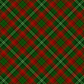 SMALL christmas plaid fabric - green and red tartan, tartan fabric, plaid  fabric, christmas plaid fabric - red and green
