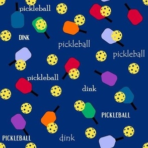Pickleball-Dark Blue with words