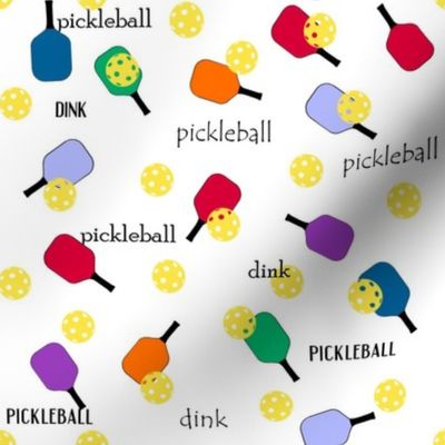 Pickleball-White Background with words