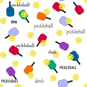 Pickleball-White Background with words