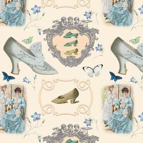 VICTORIAN  SHOES - FANCY SHOES COLLECTION (CREAM)