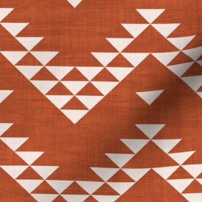 Triangle Zig Zag Terracotta