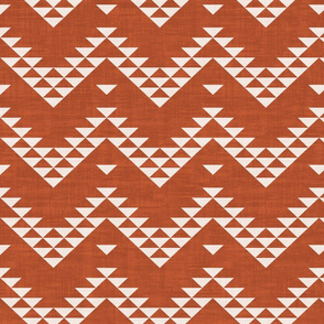 Triangle Zig Zag Terracotta