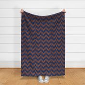 Triangle Zigzag Terracotta Indigo