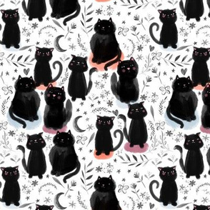 Black Cats are Cool Cats - small repeat