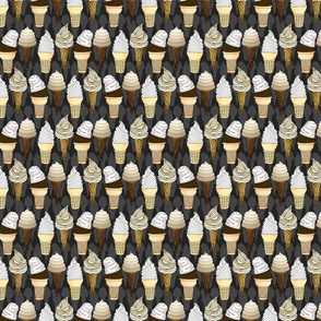Ice Cream Cones (Black small scale) 