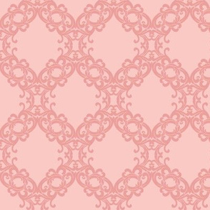 Miracle lace scroll pink