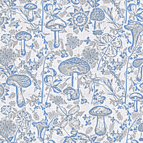 Mushroom Garden Classic Blue