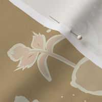 Aimee's Soft Bouquet- Cream/Tan on carmel