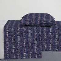 MINI rose gold navy fabric dots painted dot fabric