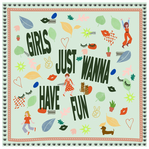 Shawl 'Girls just wanna have fun'