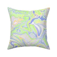 Love Spell Marble Lime Green Blue Large Scale