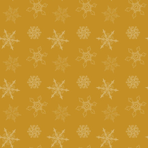 Extraordinary Gold Snowflake