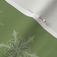 Winter Green Snowflake