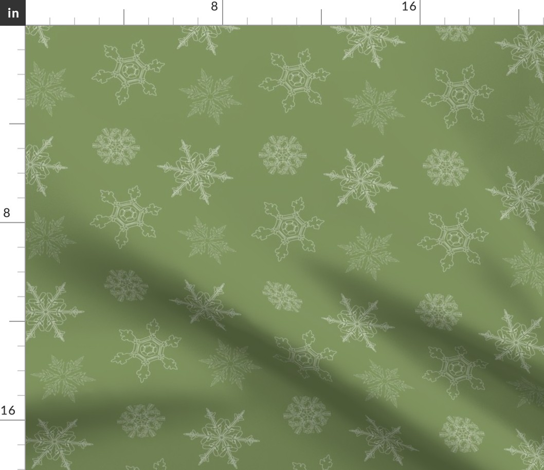 Winter Green Snowflake