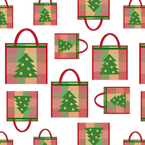 Christmas Mesh Tote bags