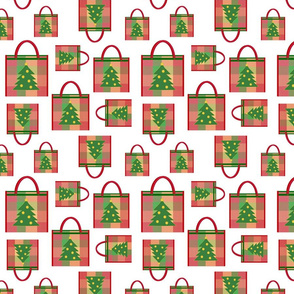 Christmas Mesh Tote bags 