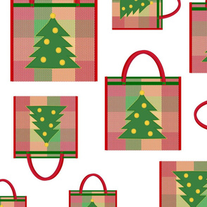 Christmas Mesh Tote bags