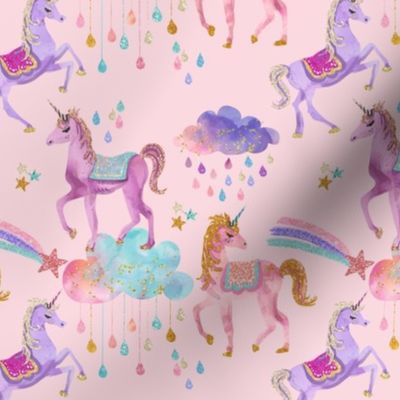 Glitter Unicorns // Pink