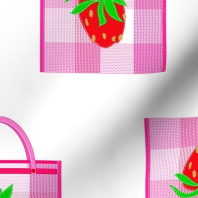 Strawberry Mesh Bag Tote