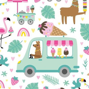 small - ice cream truck 