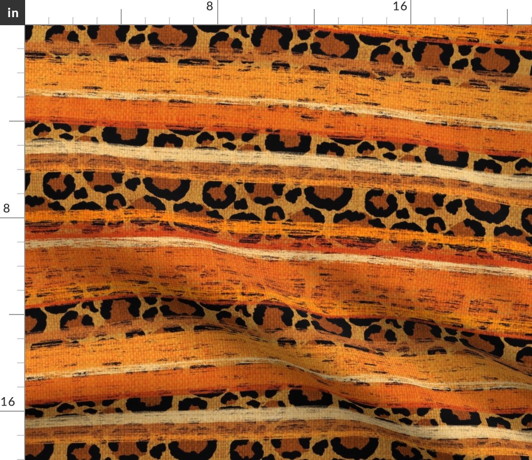 Modern Fall Leopard Serape - large scale