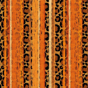 Modern Fall Leopard Serape rotated - large scale